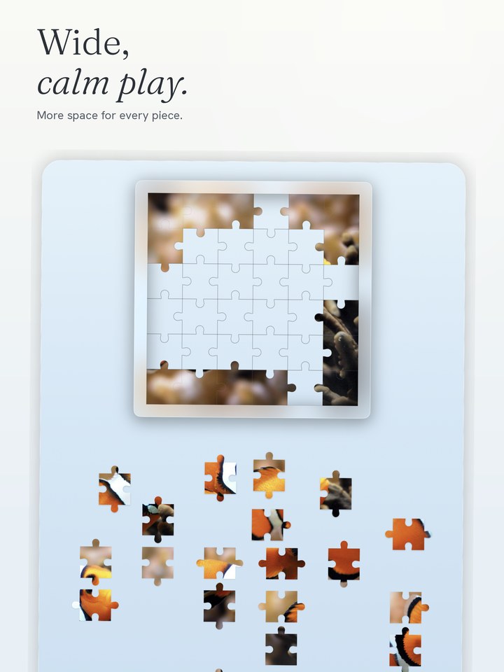 Wide calm play on iPad